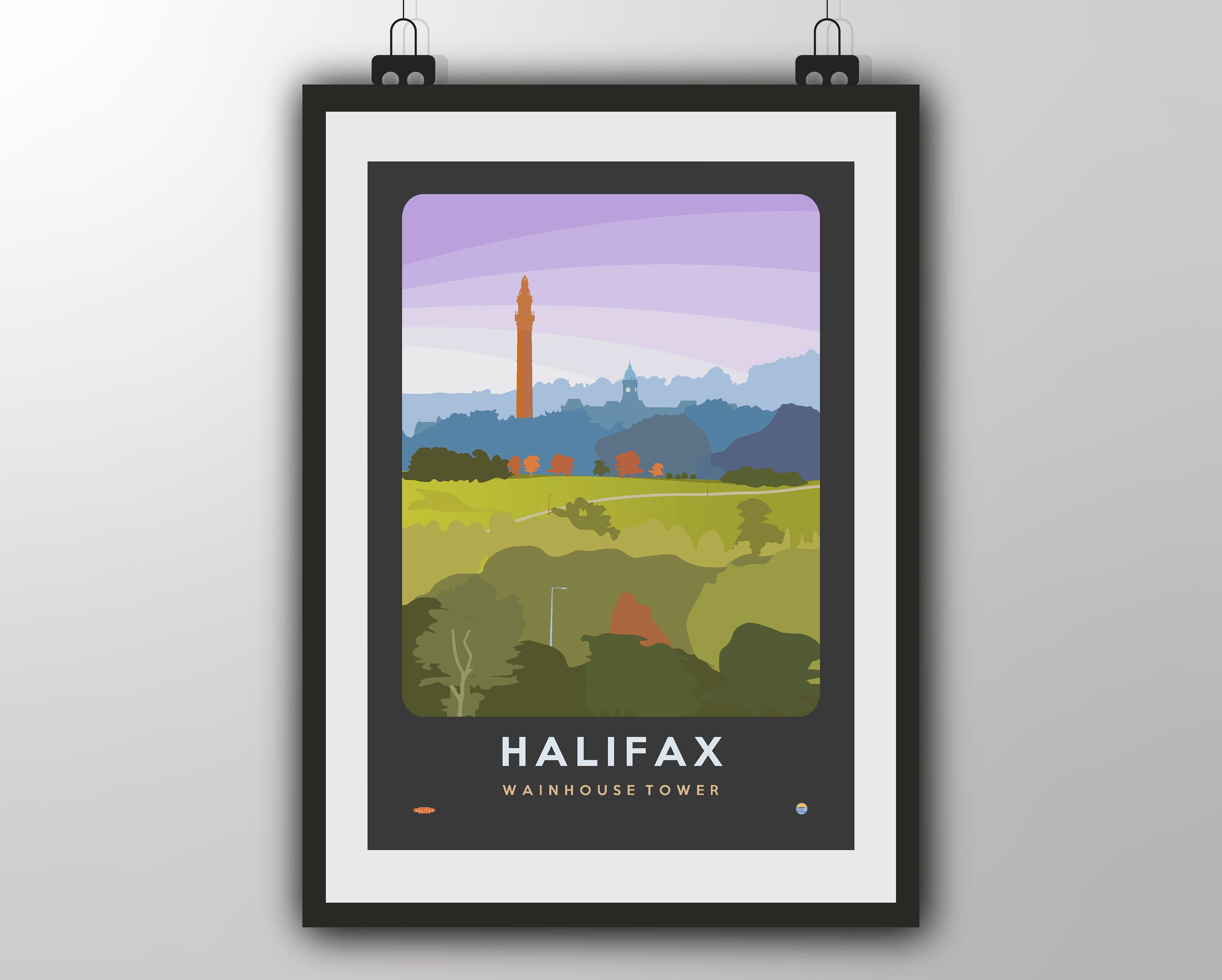 Halifax Art Print by Tiv Wainhouse Tower Home & Living Wall Hangings