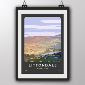 Littondale, Yorkshire - Art Print by Tiv