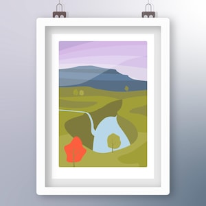 Pen Y Ghent, Yorkshire, England - Art Print by Tiv