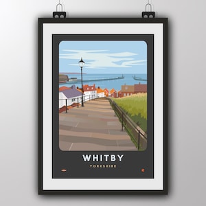 Whitby, Yorkshire - Impressão artística de Tiv