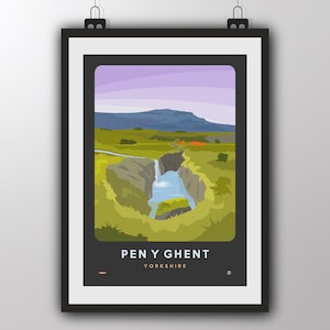 Pen Y Ghent, Yorkshire, England - Art Print by Tiv