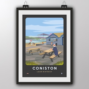 Coniston, Lake District - Art Print by Tiv