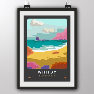 Whitby, Saltwick Bay - Kunstdruck von Tiv