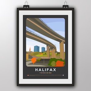 Halifax, Yorkshire - Art Print by Tiv