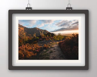 Impresión fotográfica del atardecer en Norland Rocks – Fotografía de paisajes