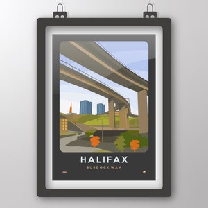 Burdock Way, Halifax - Art Print by Tiv
