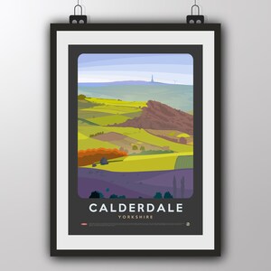 Calderdale, Yorkshire – wydruk artystyczny autorstwa Tiv