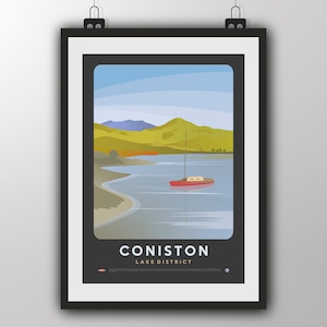 Coniston, Lake District, England - Art Print by Tiv