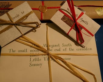 Wizards Wand with Personalized Acceptance Letter. Plus free spells list and wand guide.
