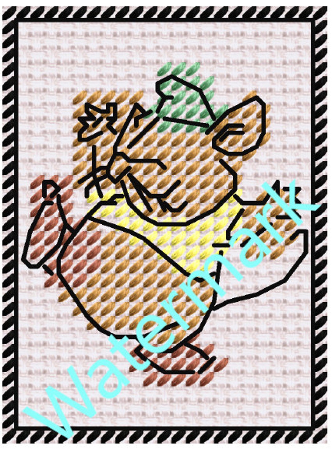 Mini Gus Gus Cross Stitch Pattern Etsy