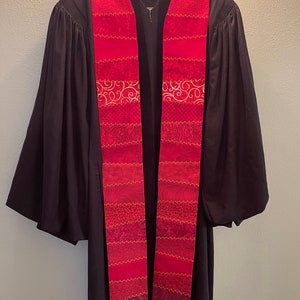 Red Pieced Stole