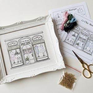 Embroidery Starter Kit: DIY French Dress Shop Needlework
