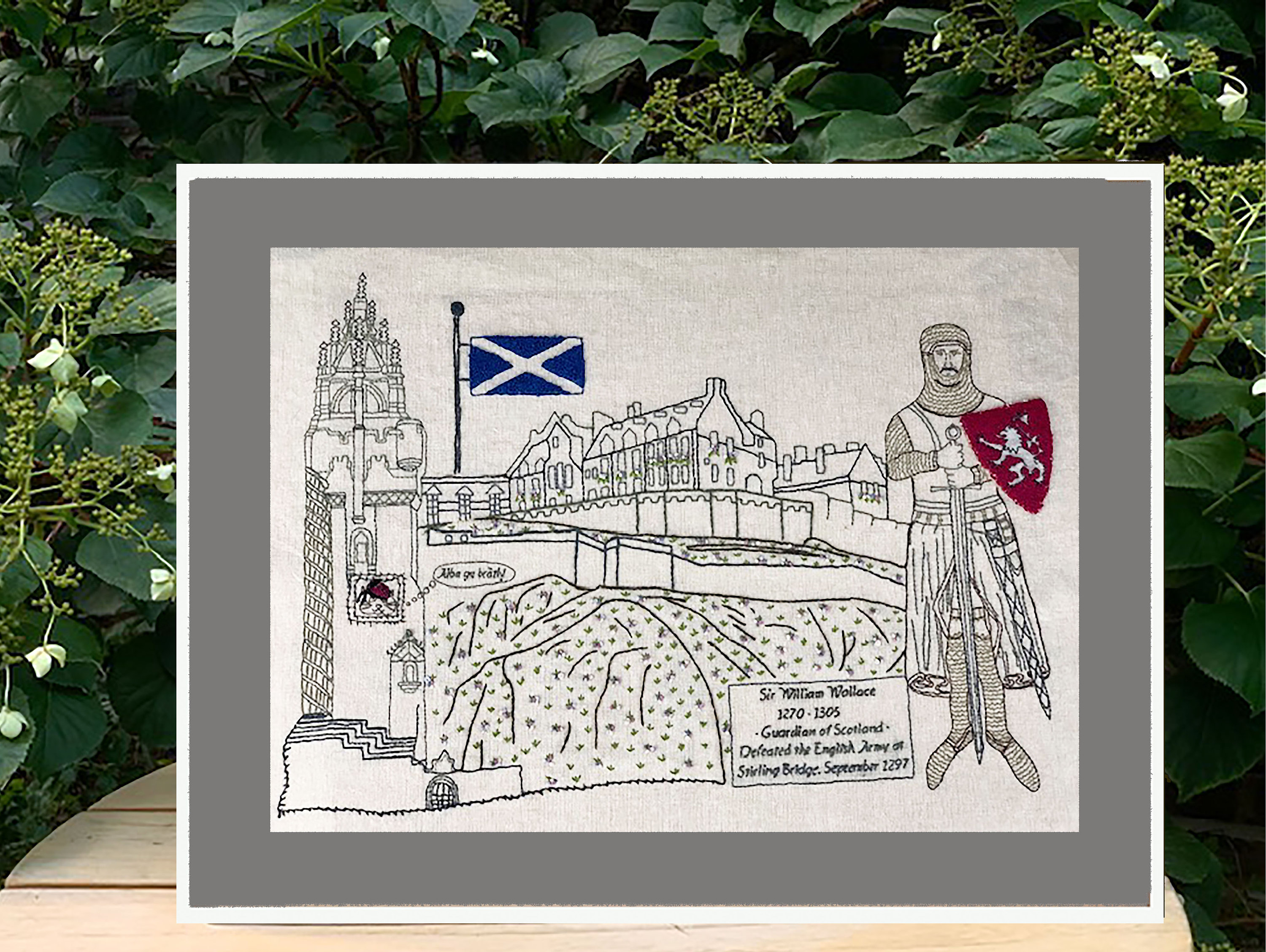 Hand Embroidery Kit. Scotland embroidery scene of Edinburgh Etsy