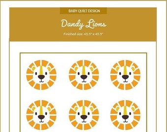 Dandy Lions Baby Quilt