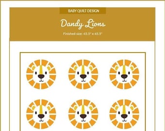 Dandy Lions Baby Quilt