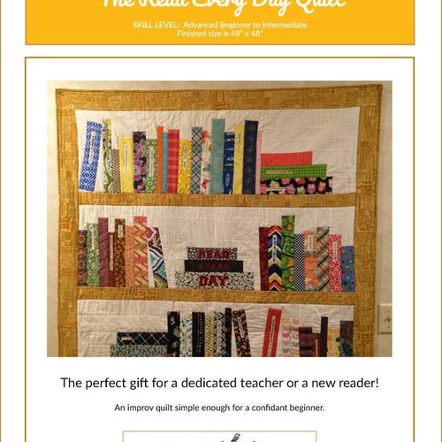 Library Quilt Pattern Digital Etsy