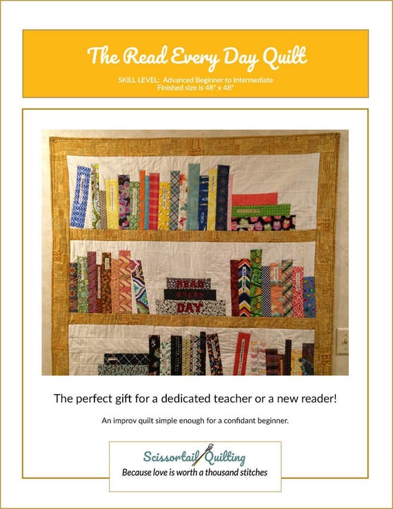 The Books Quilt - Teacher Gifts - Diary of a Quilter - a quilt blog