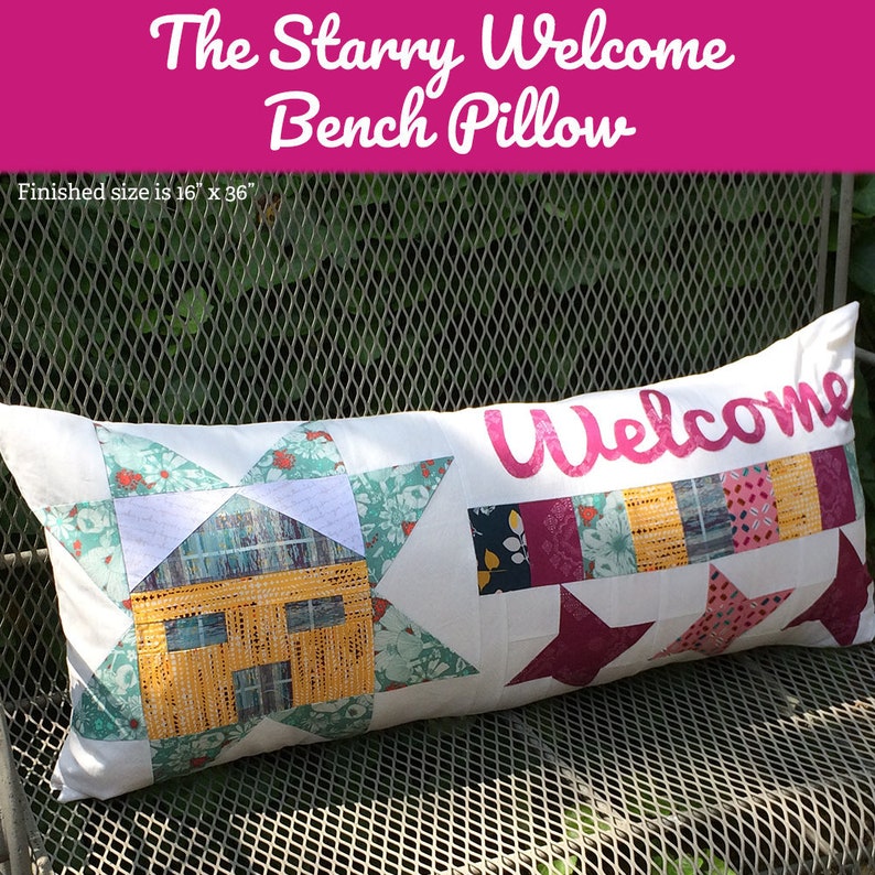 Starry Welcome Bench Pillow Etsy