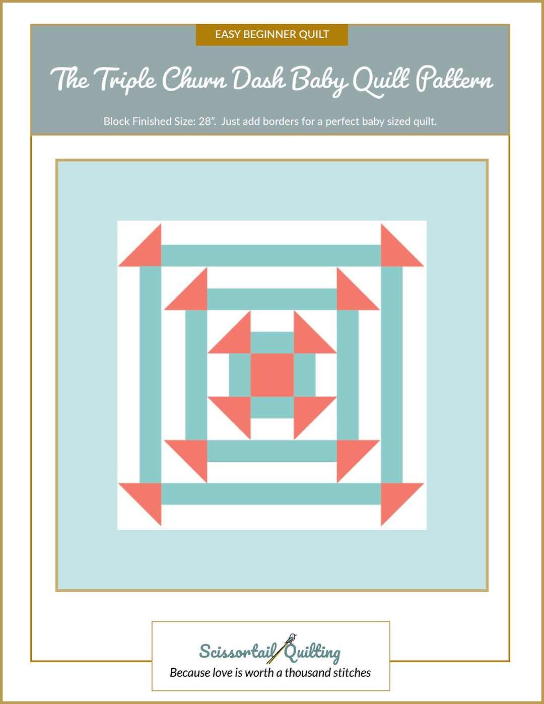 churn dash block pattern