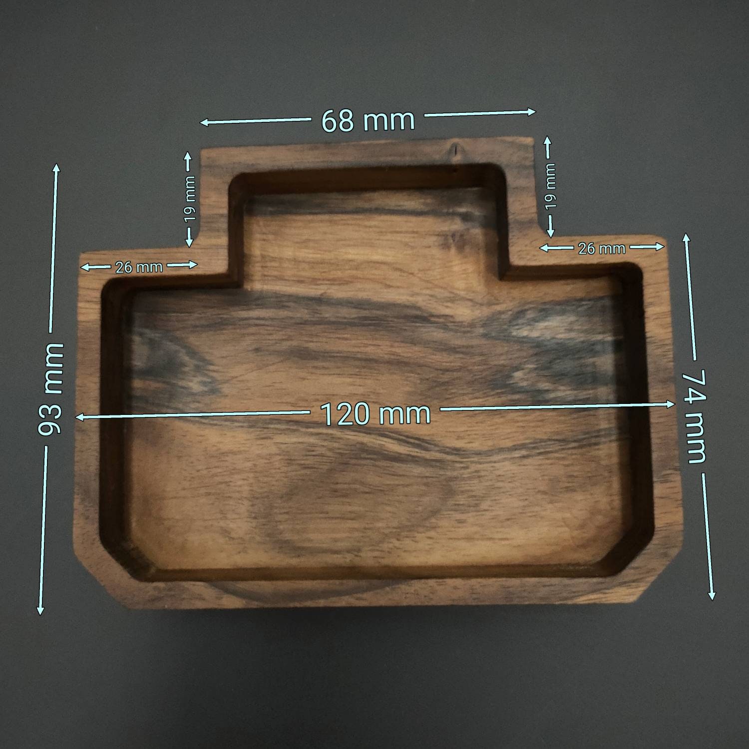 Walnut Wood Drip Tray for Eureka Mignon Grinders / Manuale