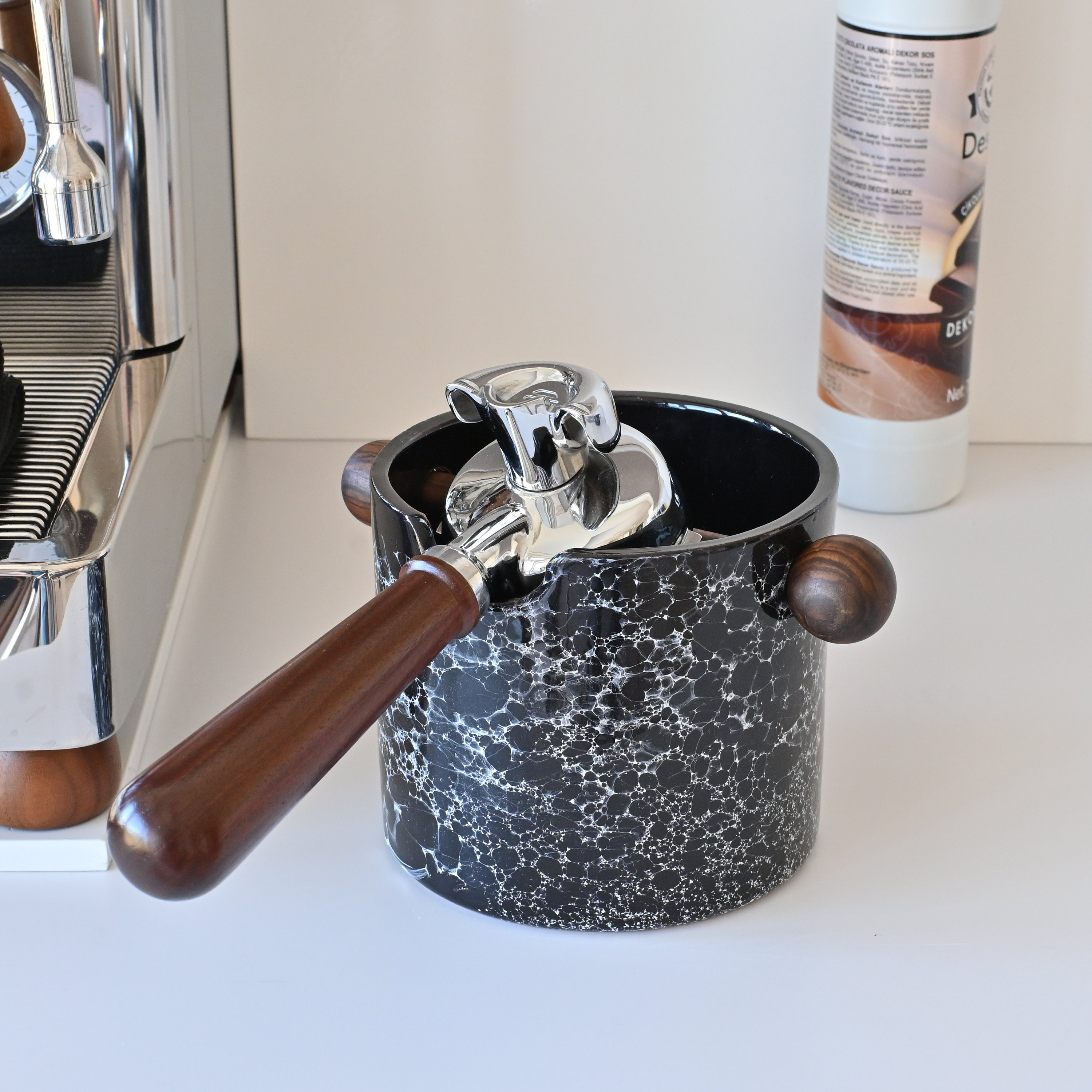 Ceramic Knock Box Round Stoneware Espresso Knockbox -EXPRESS