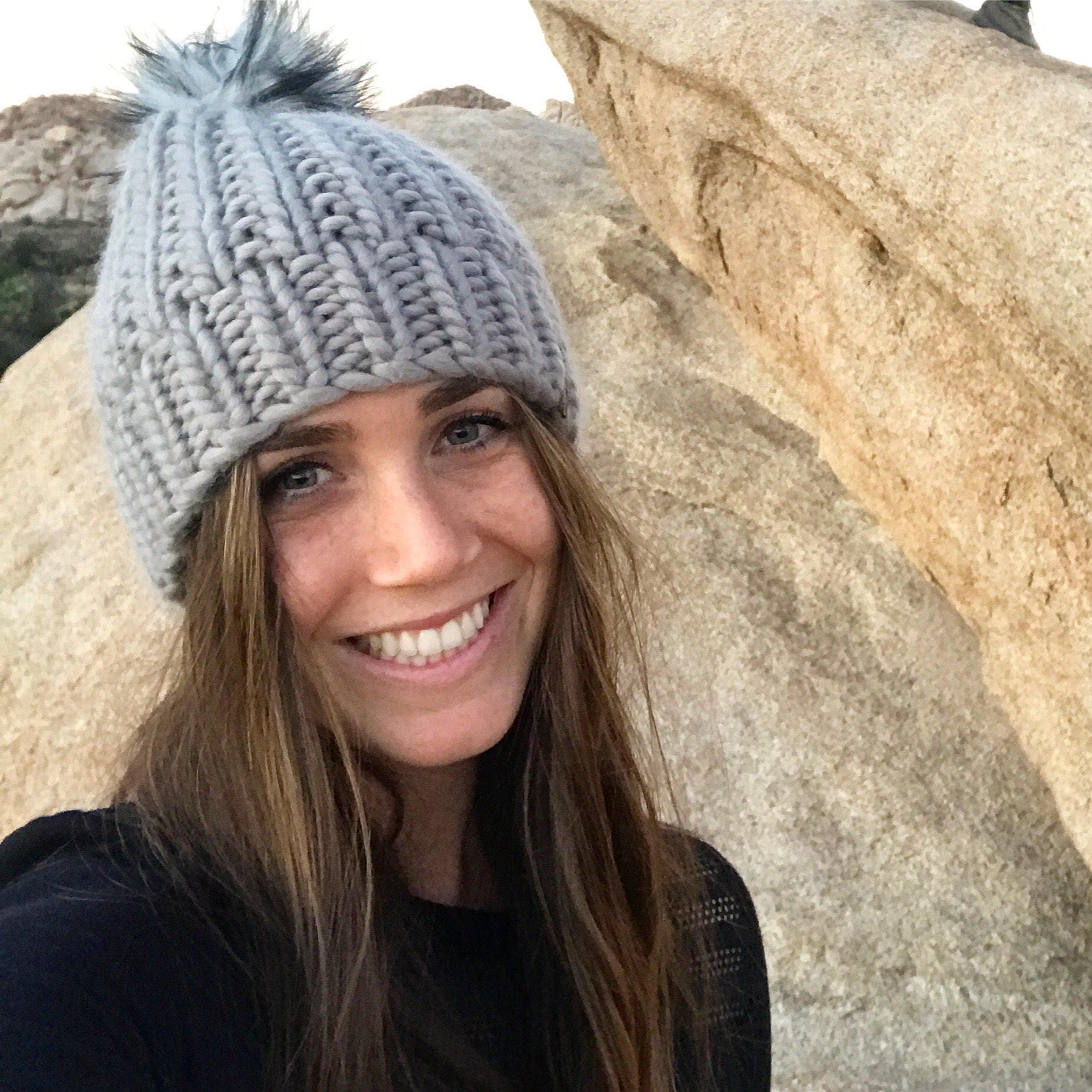 Knitting Pattern // Chunky Knit Beanie Pattern // Knitted Hat Pattern ...