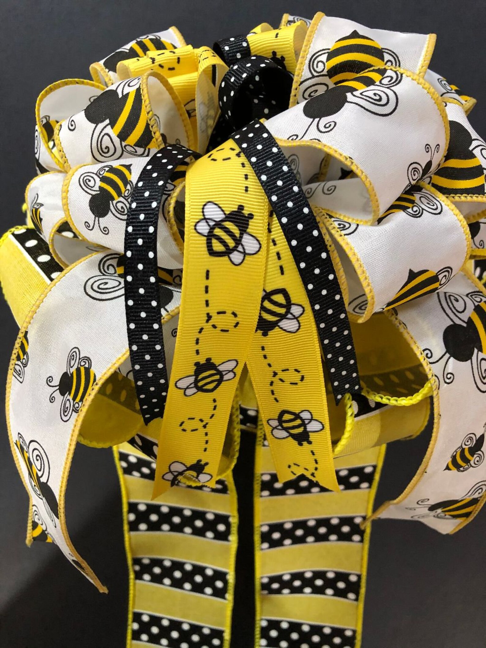 Bumble Bee Gift Bow for Gift Box Gift Basket Wreath Door or Etsy