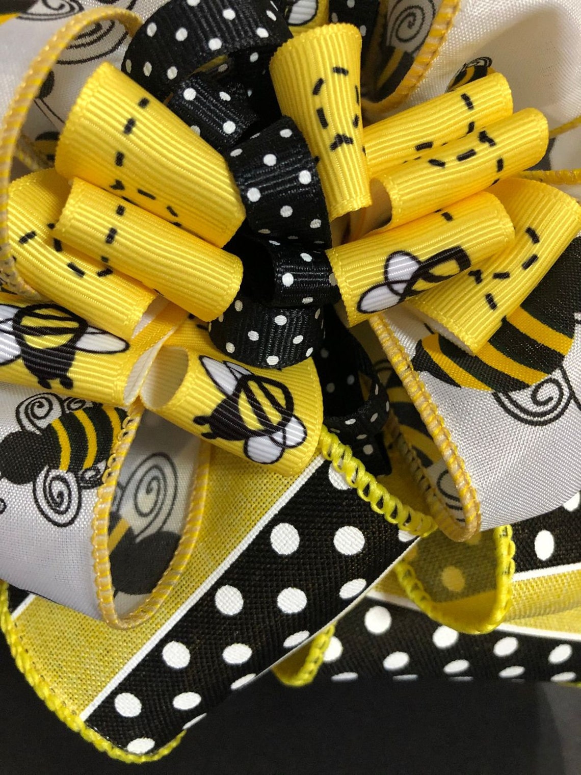 Bumble Bee Gift Bow for Gift Box Gift Basket Wreath Door or Etsy
