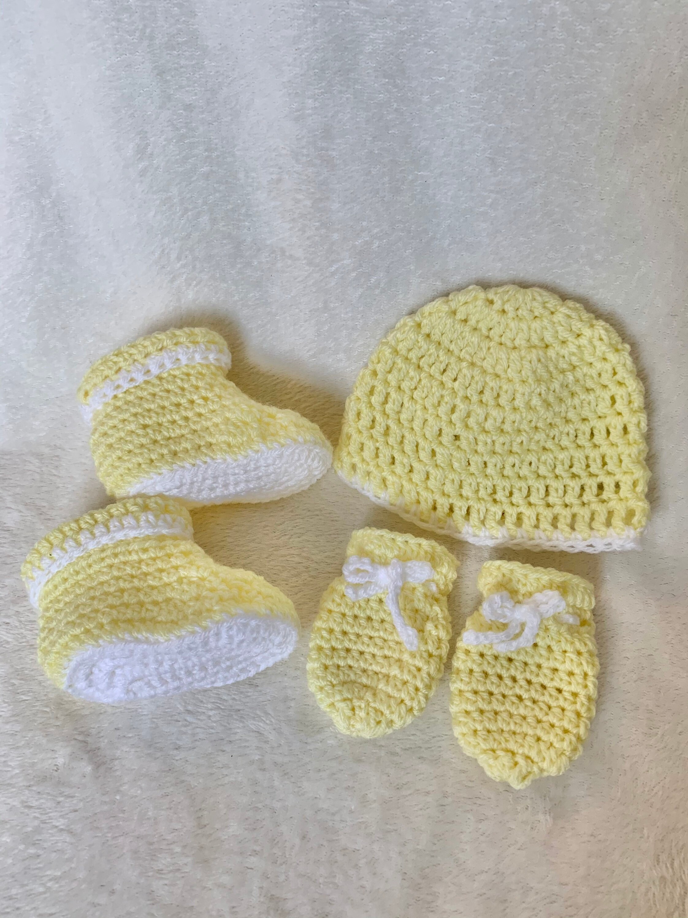 Newborn Gift Set Crochet Knit Baby Present Baby Hat Baby Etsy UK