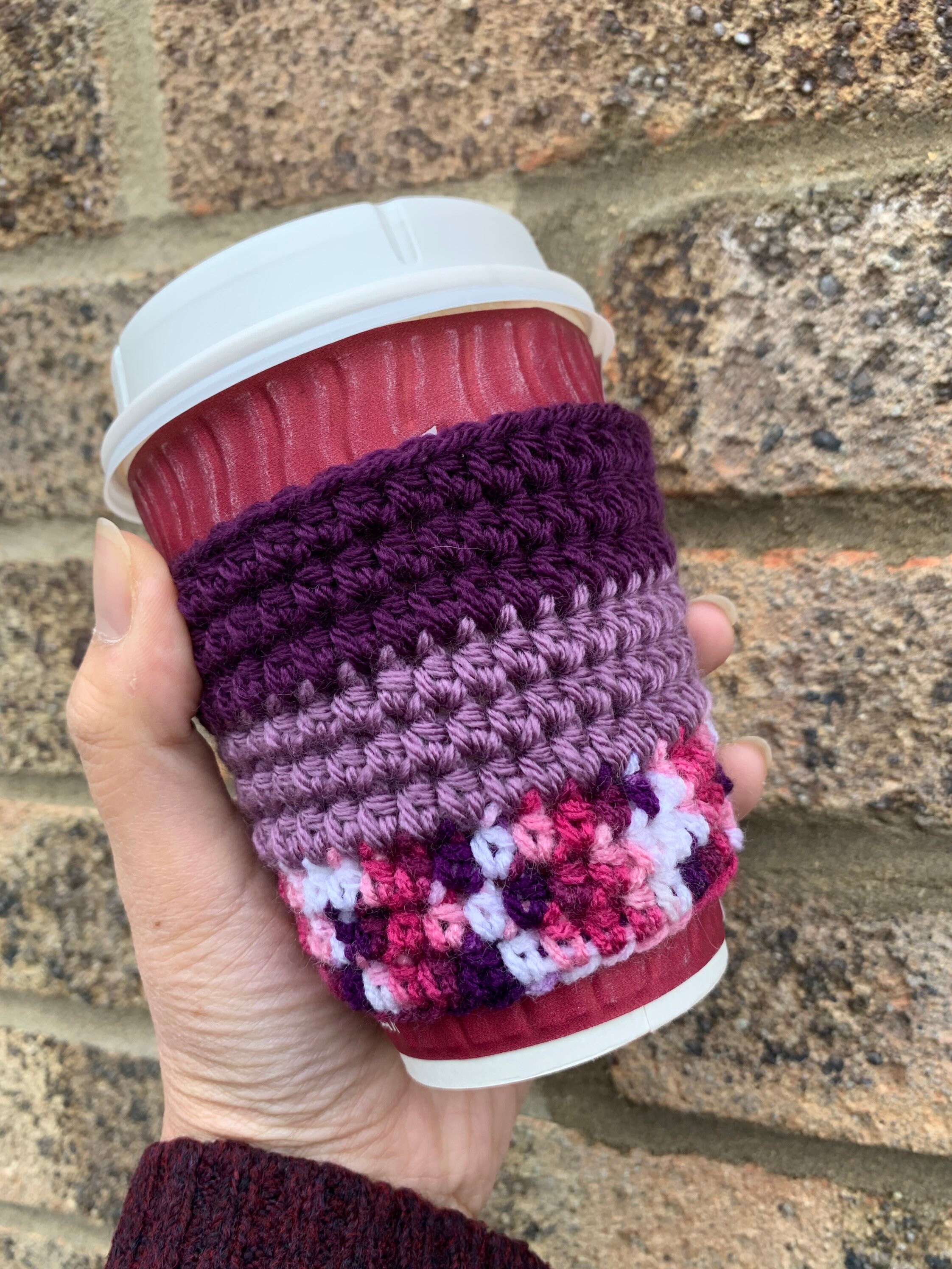 Travel mug sleeve cup cosy handmade heat protection Etsy