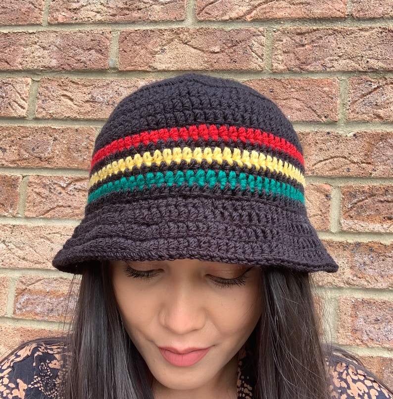 Black Bucket Hat Mens Bucket Hat Womens Bucket Hat Etsy