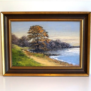 Original Swedish vintag Oil painting Still life Landscape Painting on canvas Original signed painting Original artwork Scandinavian wall art