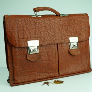 Leder Portfolio, Dokumententasche Clutch Bag braun Echtleder Portfolio Tasche. Aktenmappentasche aus Leder für Dokumente.Dickes Echtleder