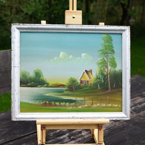 Original Swedish Oil painting Still life Landscape Painting on canvas Original signed painting Original artwork Scandinavian wall art