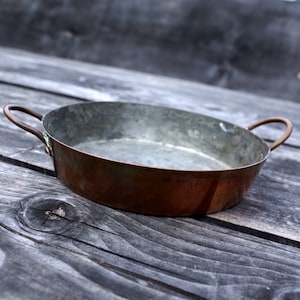 Vintage  brass dish / bowl. Vintage Brass Bowl Pan. Beautiful brass basket bowl.Vintage Brass frying pan
