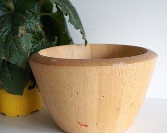 Handcarved Swedish Wooden Bowl: Rustic Cottage Decor Tray