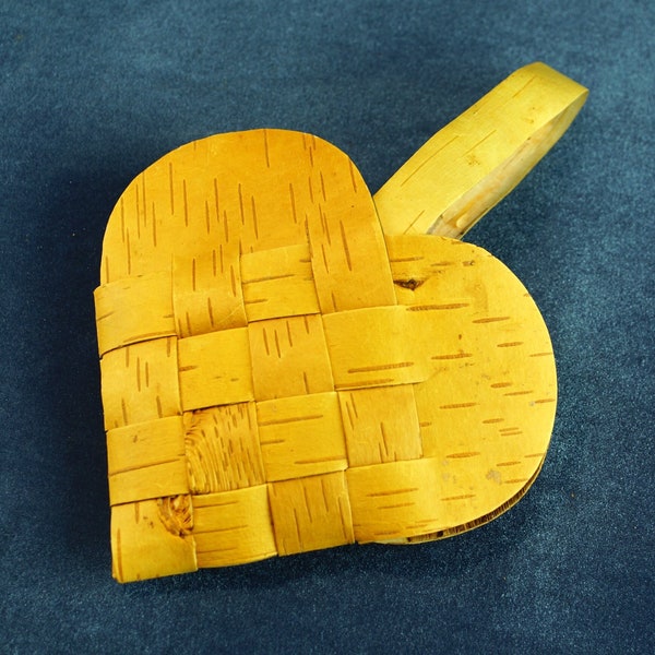Birch Bark Basket Etsy