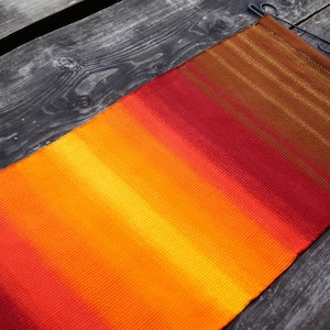 Vintage Hand Woven Swedish Wool Wall Hanging: Colorful Folk Art Decor