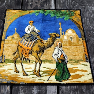 Vintage Tapestry The ancient motifs in asia  Retro Cute Wall Hanging Wall Decor Tapestry Turkey velvet Wall Tapestry wall decor