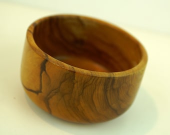 Handcarved Swedish Wooden Bowl: Rustic Cottage Decor