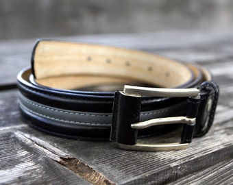 Vintage Onyx Coach Leather Brass Buckle Belt Vintage Onyx Coach Leather Brass Buckle Belt - Etsy main image 2