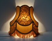 Swedish Wall Sconce Night Light Handmade wall lamp lamp Wall lighting light beige fringe Rustic Holiday lighting Scandinavian velvet Lamp