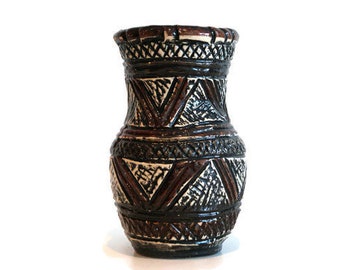 Bay Keramik ceramic. Vintage ceramic vase. West German Pottery.Vintage retro. Modernism. Marked 8017