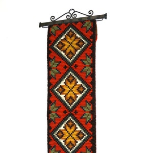 Vintage Swedish Embroidery Wall Art decor embroidery Rustic wall hanging wall hanging folk art handmade decor wool home decor swedish decor