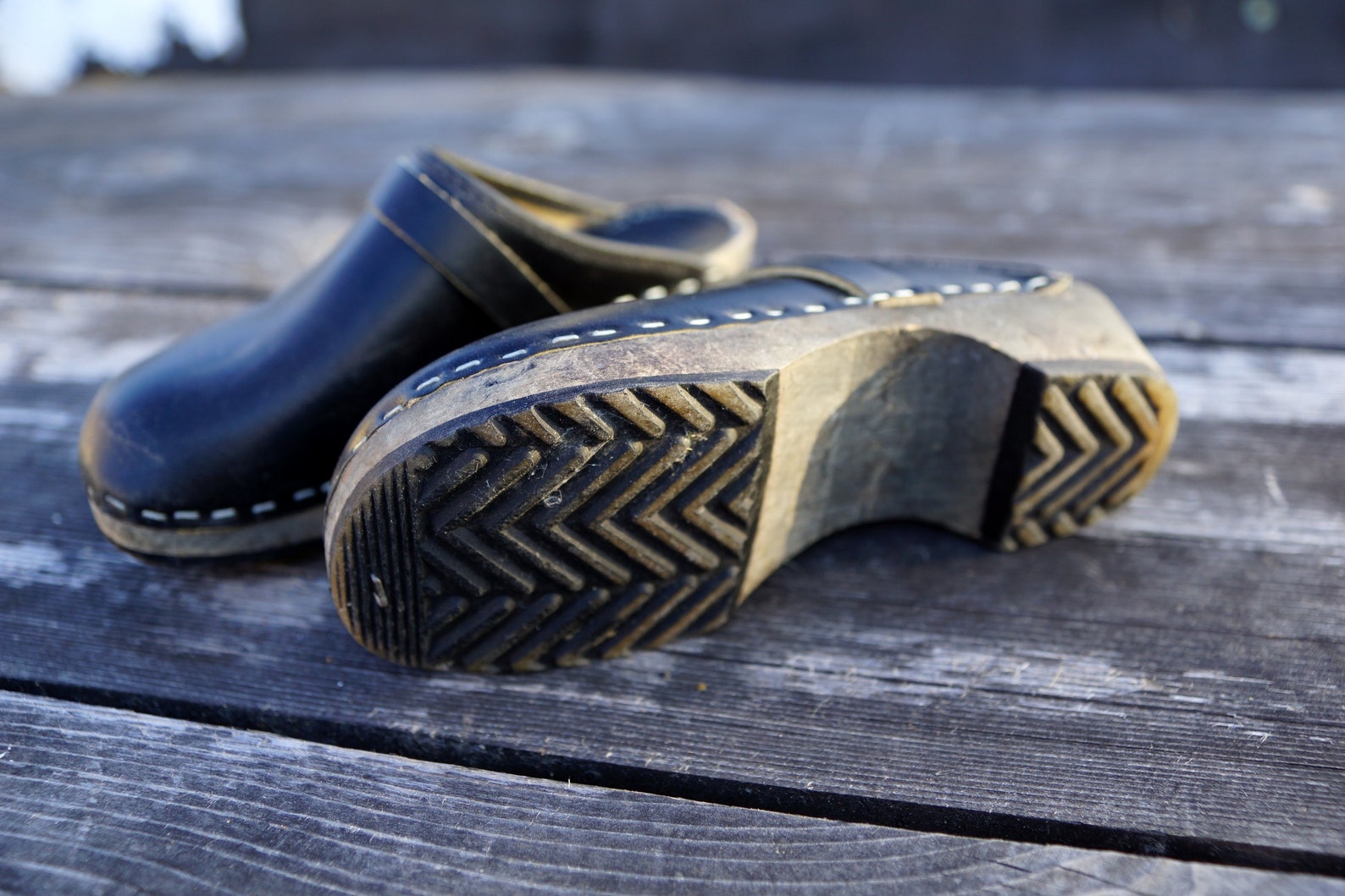 Wood Clogs Boho Shoes Vintage Wooden Clogs Eur30 Swedish - Etsy