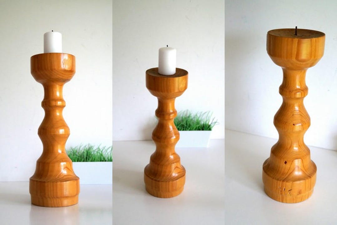 Swedish Wooden Candle Holder Handmade Natural Wood Decor. Etsy