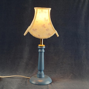 Vintage Table Lamp, Antique Wooden Lamp, Night stand lamp, Romantic light.