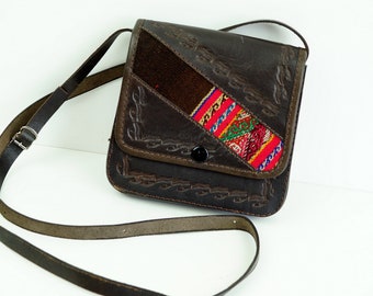 Vintage real leather bag, purse Shoulder bag Crossbody Purse/Bag Genuine suede leather Tote bag Handle length can be varied Retro modern bag