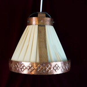 Vintage Brass Pendant Lamp: Scandinavian Hanging Light, Rustic Home Decor