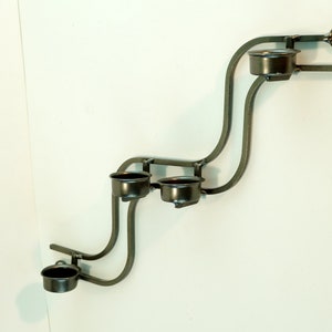 Wall Sconces for 4 candle Vintage candle holder Black Iron Wall Hanging Decor Scandinavian Design Candle Holder Wall hanging candleholder